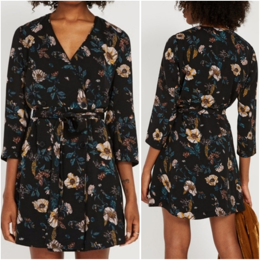 Frank & Oak Floral Blazer Dress Size S